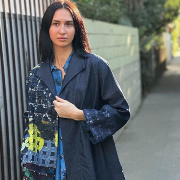 Yavi Embellished Denim Jacket - Picture 1 of 2